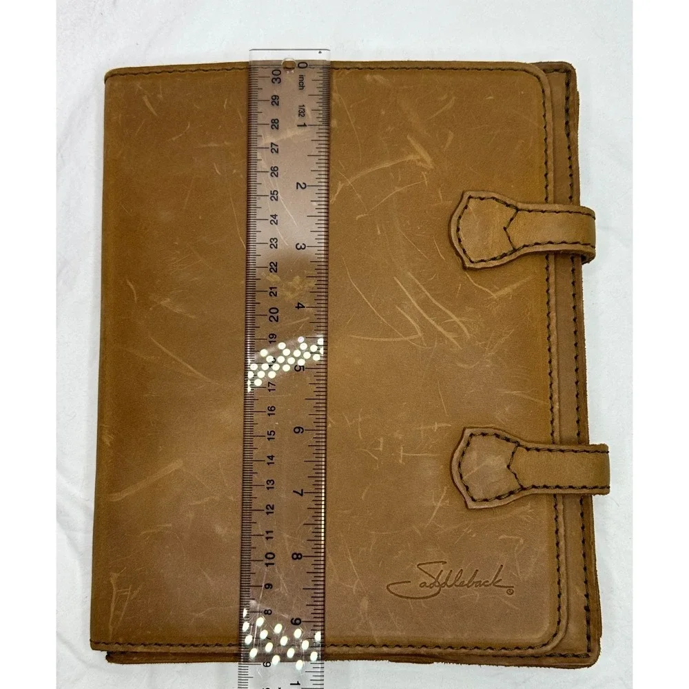 Saddleback Leather Tablet ipad ebook Case 8x10 Chestnut Brown Distressed Durable